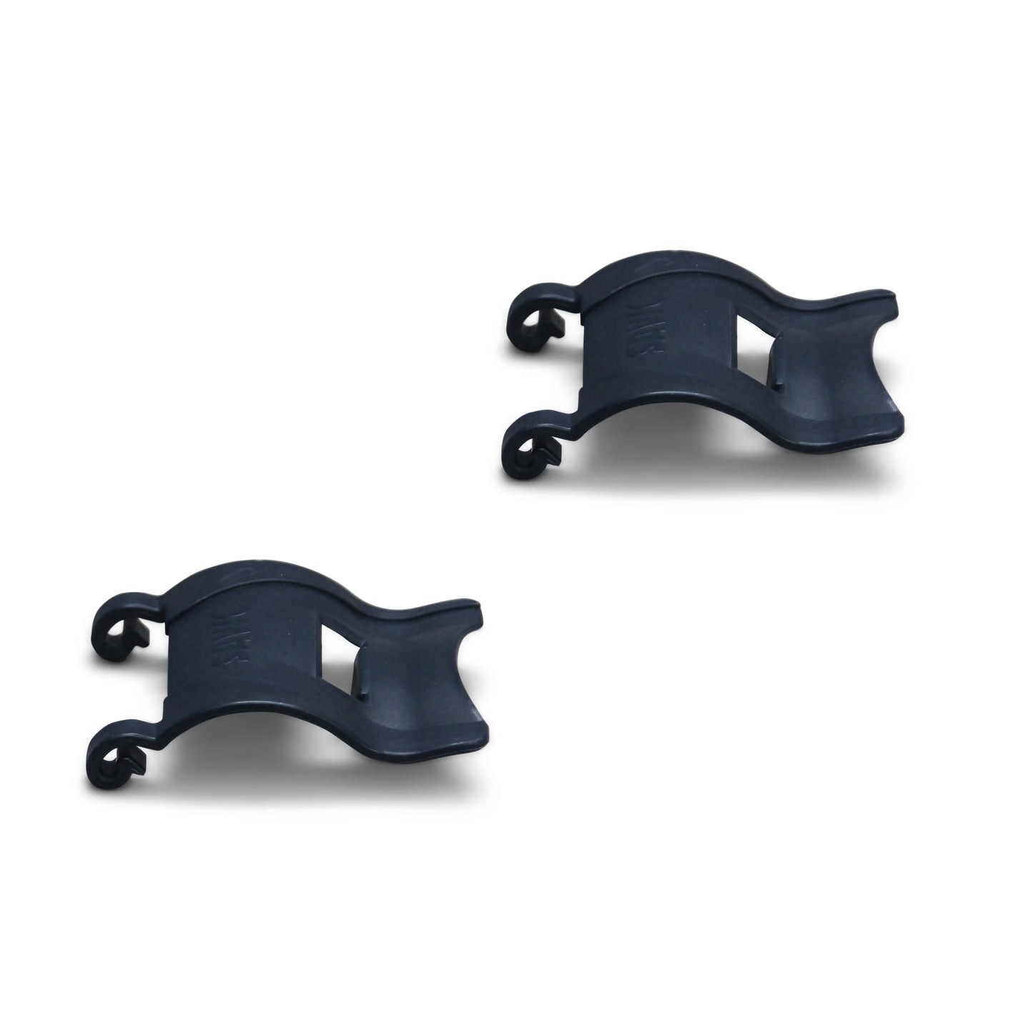 Set of 2 clips large / bird cage blue