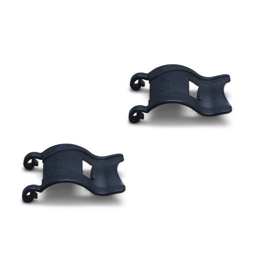 Set of 2 clips large / bird cage blue