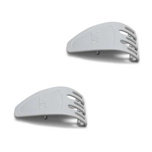 Set of 2 clips large / small animal cage light grey