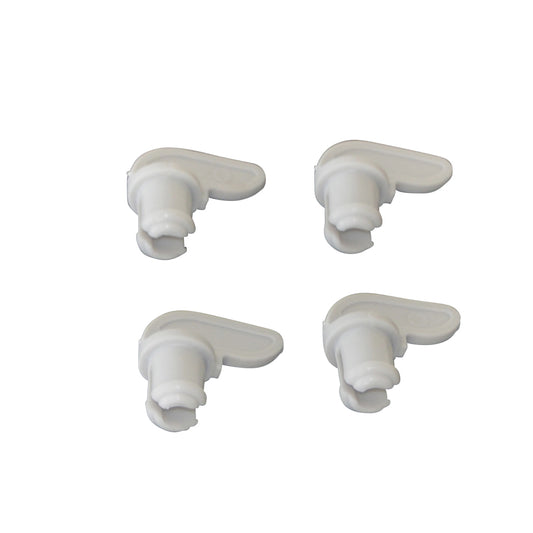 Set of 4 clips door Trotter light grey