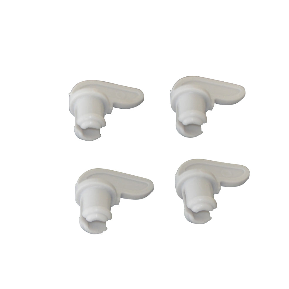 Set of 4 clips door Trotter dark grey