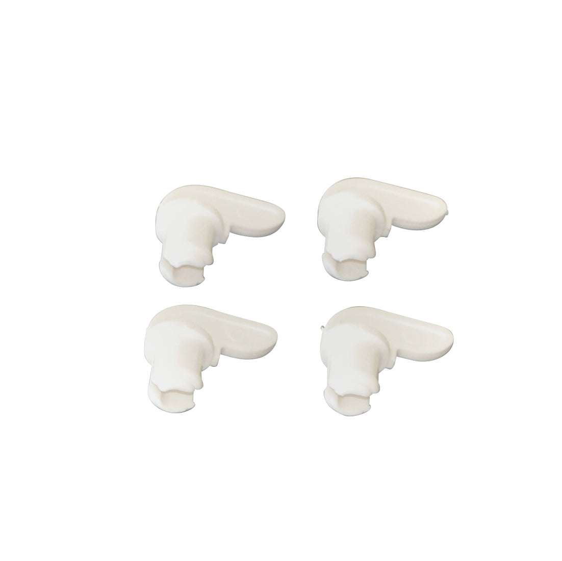 Set of 4 clips door Trotter & Zephos white