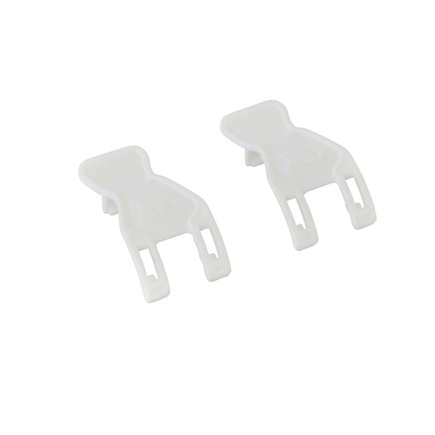 Set of 2 clips small white (Martha/bird cage)