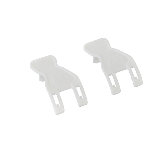 Set of 2 clips small white (Martha/bird cage)