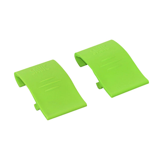 Set of 2 clips Rody & Caesar green
