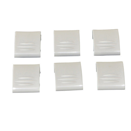 Set of 6 clips Trotter light grey