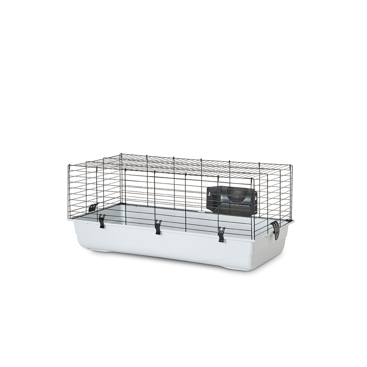 Set of 2 clips large / small animal cage blue