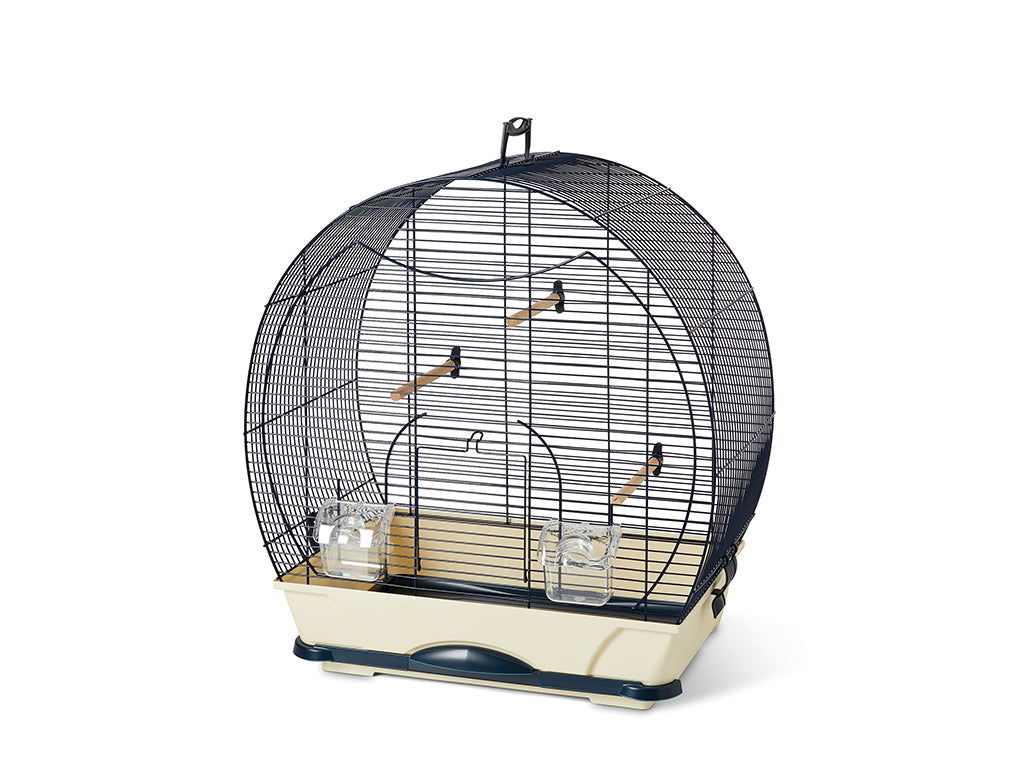 Set of 2 clips large / bird cage blue