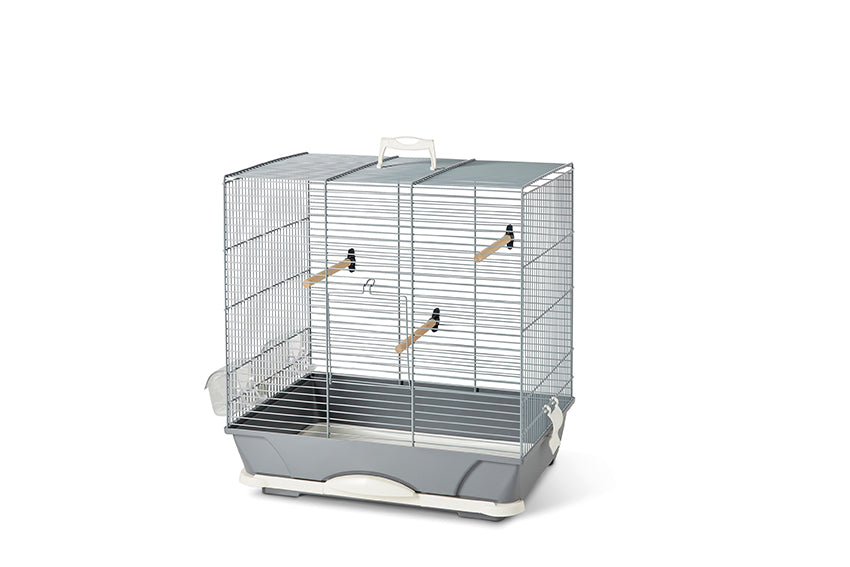 Set bird cage large white