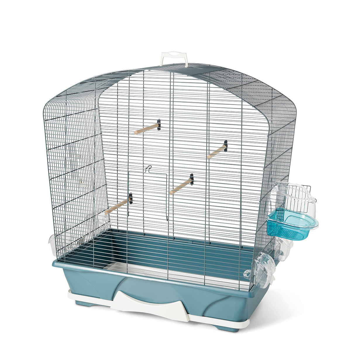 Set of 2 clips large / bird cage white
