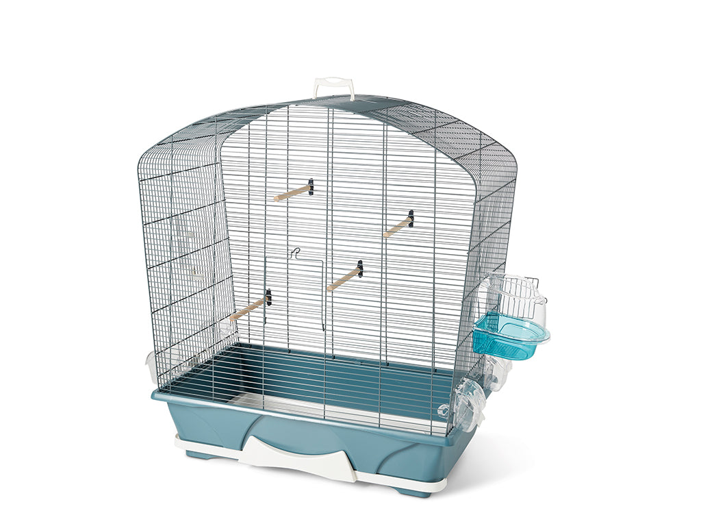 Set bird cage large white