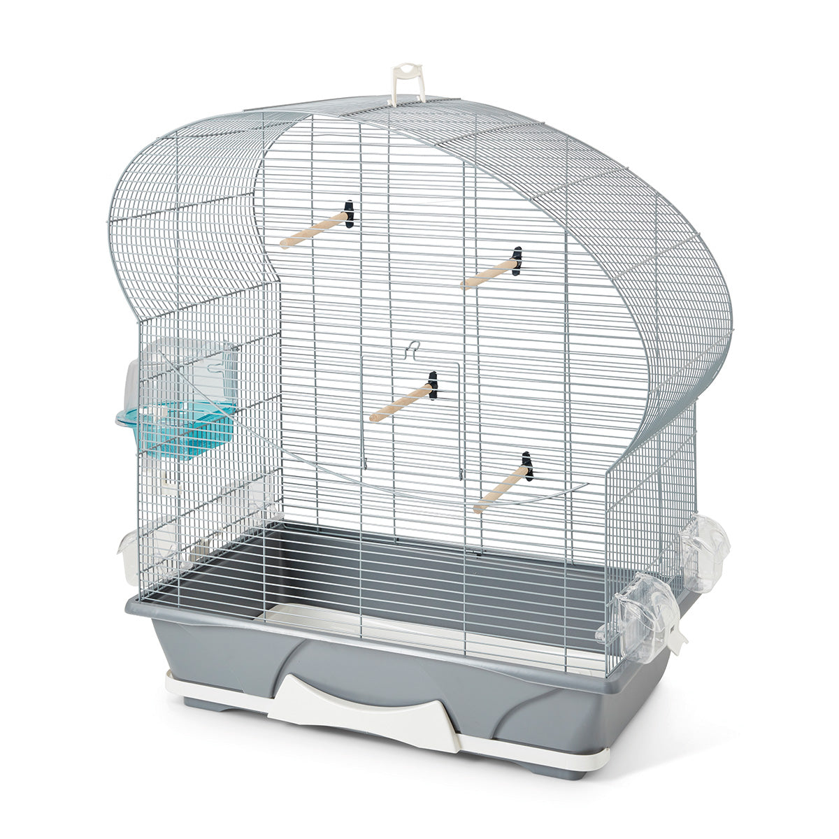 Set of 2 clips large / bird cage white