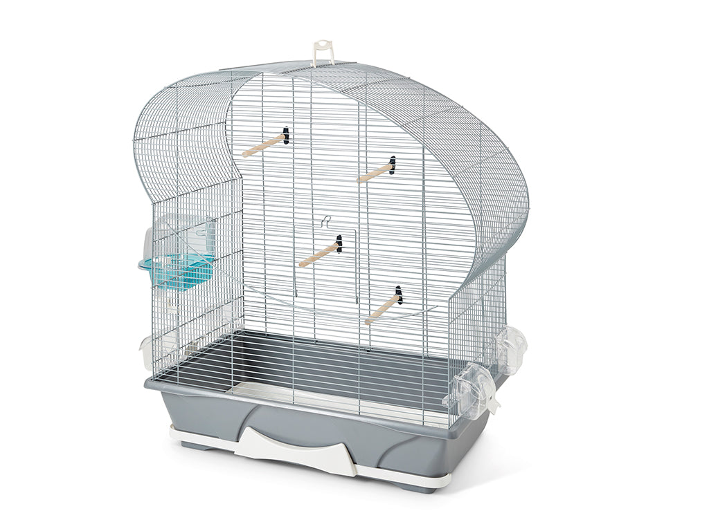 Set bird cage large white