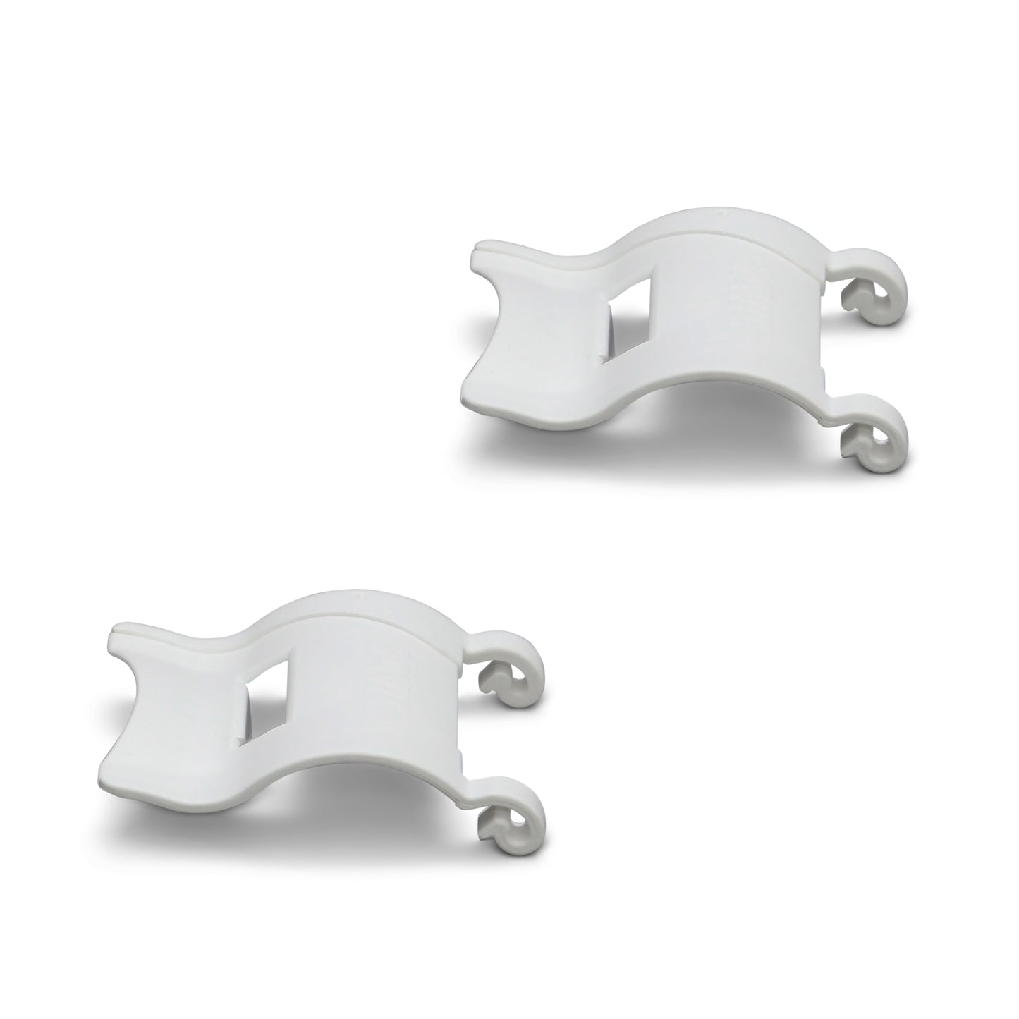 Set of 2 clips large / bird cage white