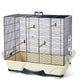 Set of 2 clips large / bird cage blue